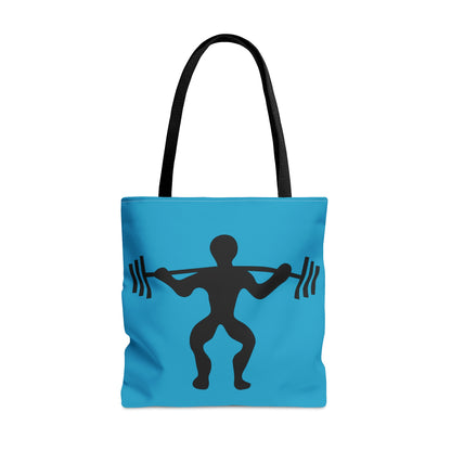 Tote Bag: Weightlifting Turquoise