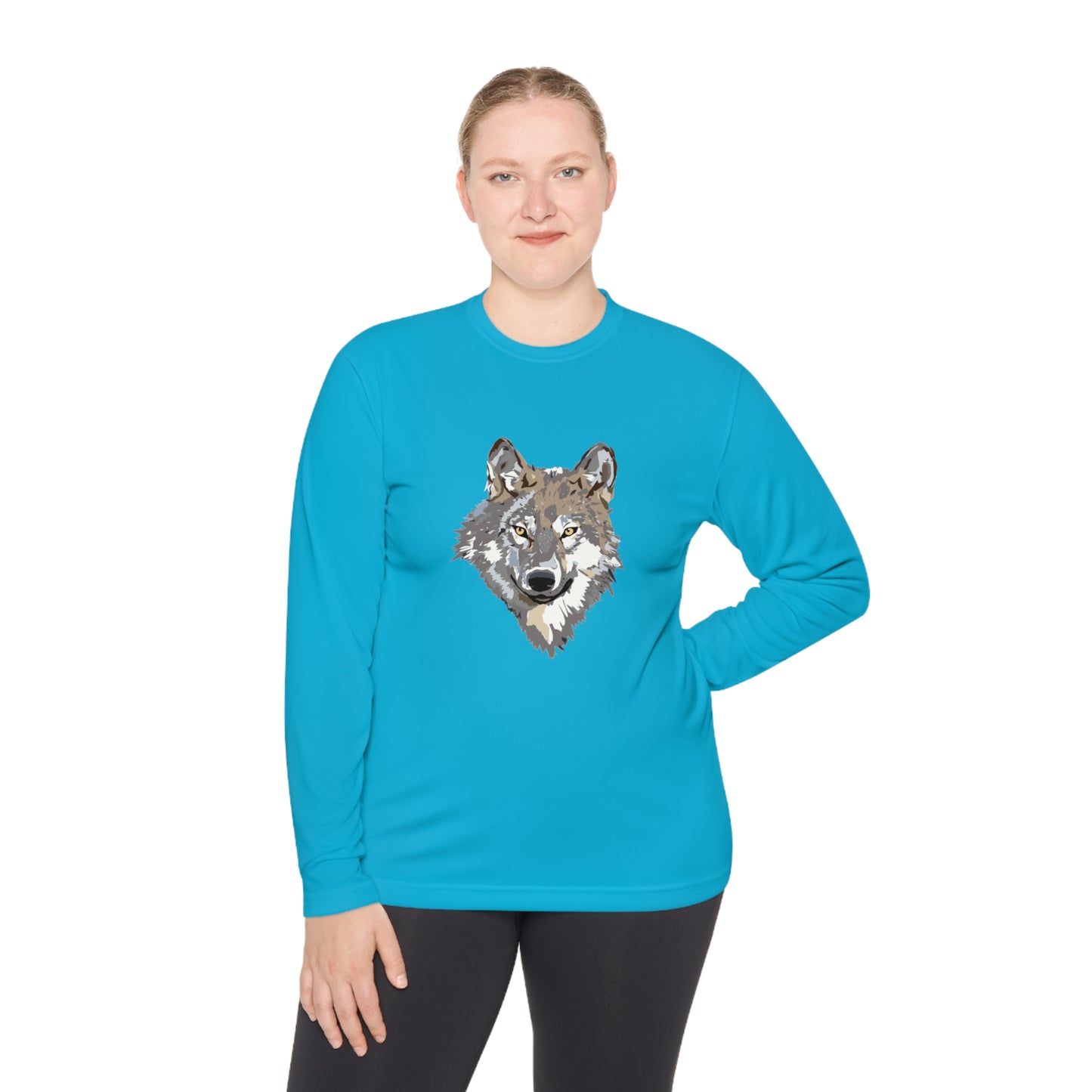 Lightweight Long Sleeve Tee: Wolves #2