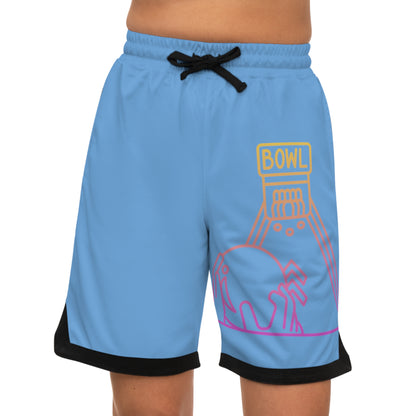 Basketball Rib Shorts: Bowling Lite Blue