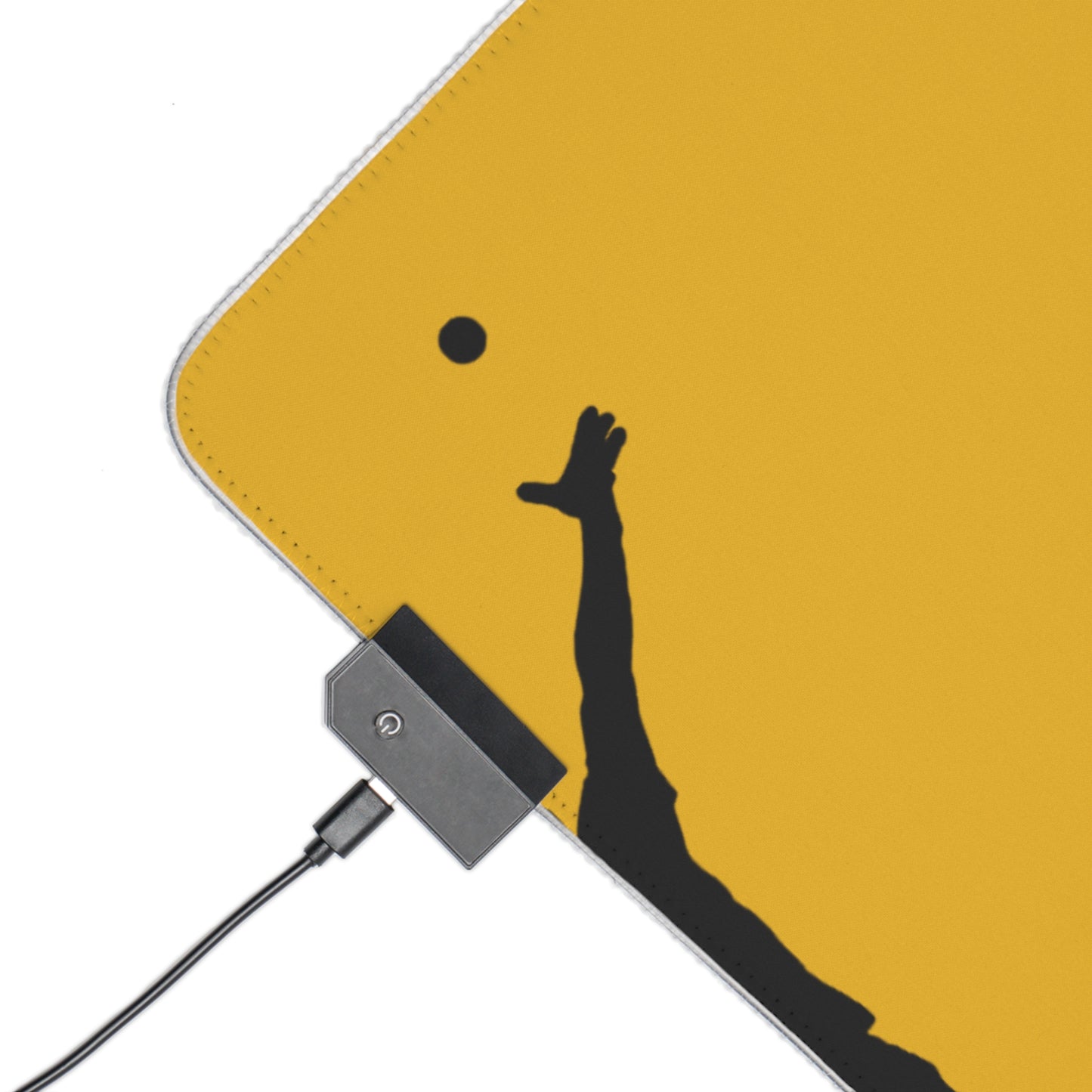 LED Gaming Mouse Pad: Tennis Yellow