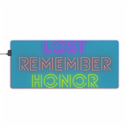 LED Gaming Mouse Pad: Lost Remember Honor Turquoise