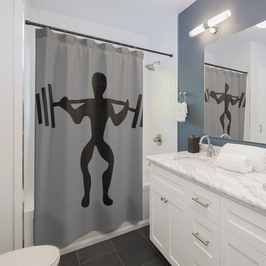 Shower Curtains: #1 Weightlifting Grey