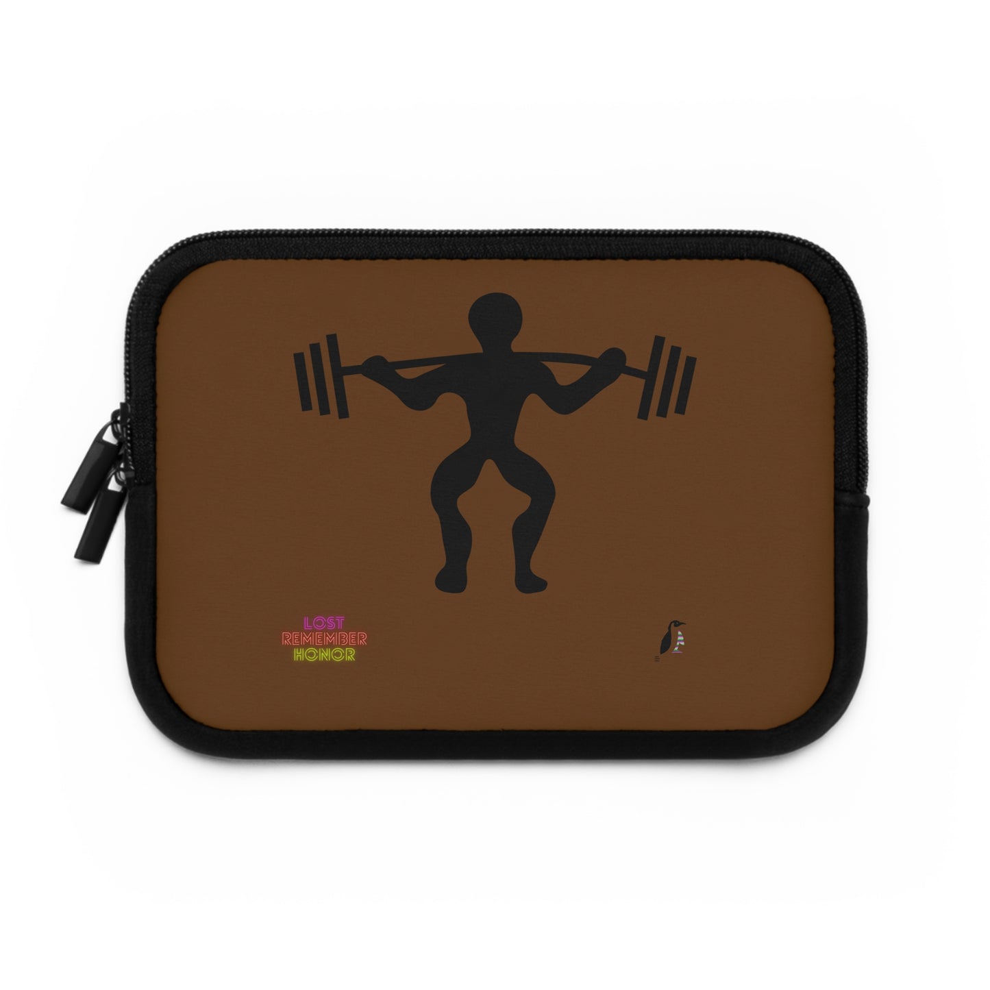 Laptop Sleeve: Weightlifting Brown