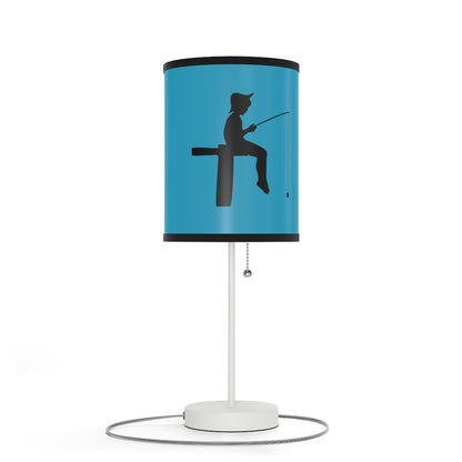 Lamp on a Stand, US|CA plug: Fishing Turquoise