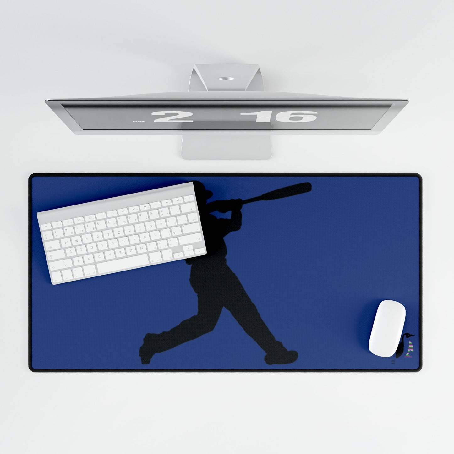 Desk Mats: Baseball Dark Blue