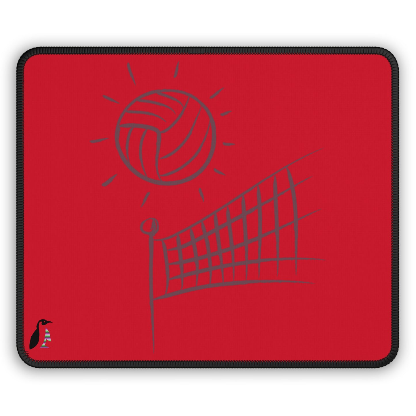 Gaming Mouse Pad: Volleyball Dark Red