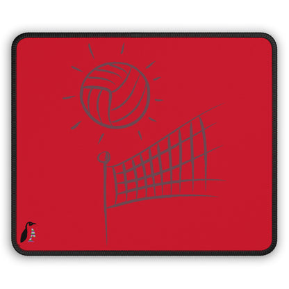 Gaming Mouse Pad: Volleyball Dark Red