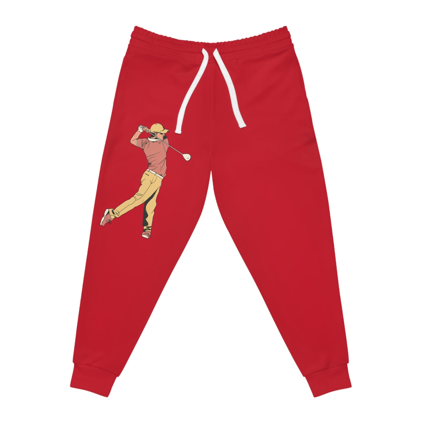 Athletic Joggers: Golf Dark Red