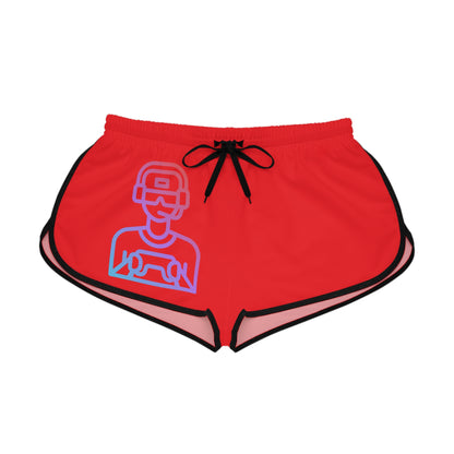 Women's Relaxed Shorts: Gaming Red