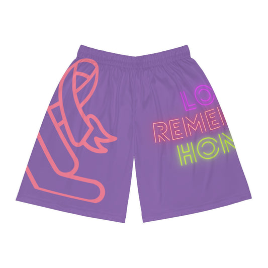 Basketball Shorts: Fight Cancer Lite Purple