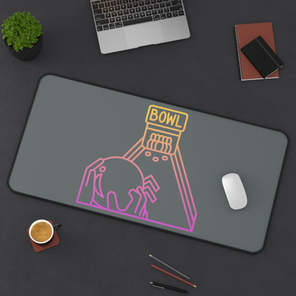 Desk Mat: Bowling Dark Grey