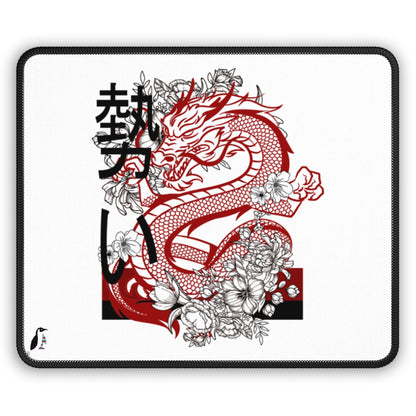 Gaming Mouse Pad: Dragons White