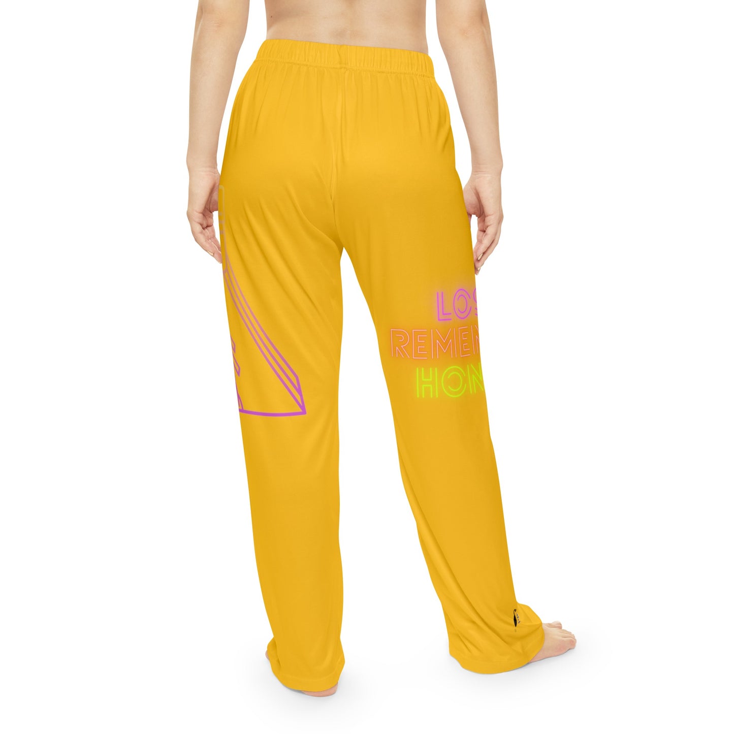 Women's Pajama Pants: Bowling Yellow