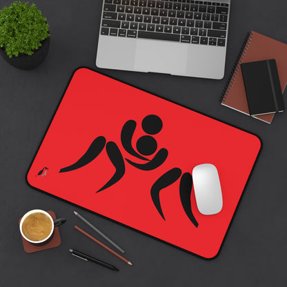 Desk Mat: Wrestling Red