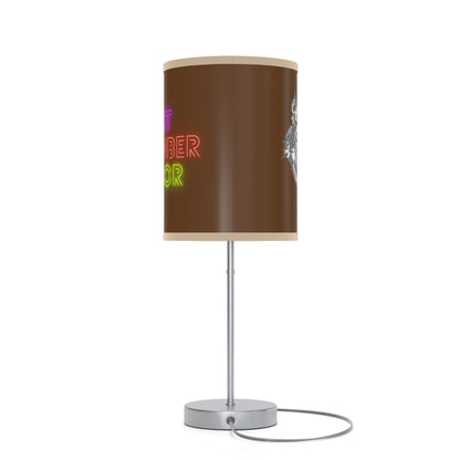 Lamp on a Stand, US|CA plug: Wolves Brown