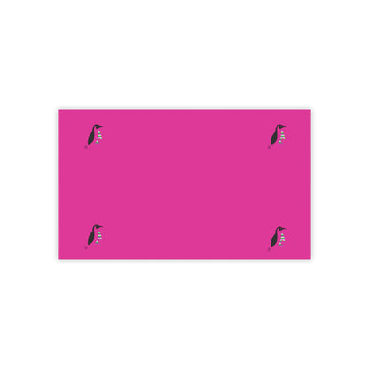 Post-it® Note Pads: Crazy Penguin World Logo Pink