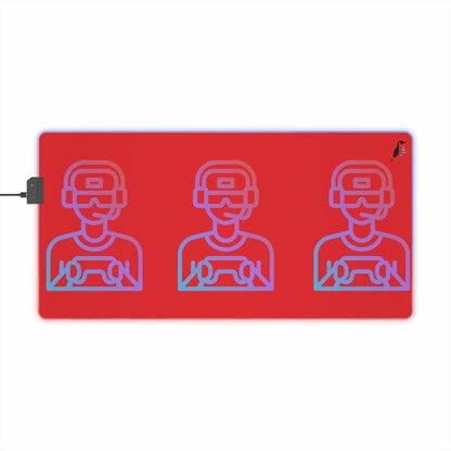 LED Gaming Mouse Pad: Gaming Red