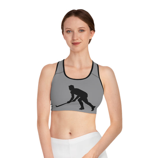 Sports Bra: Hockey Grey