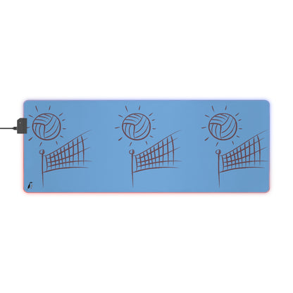 LED Gaming Mouse Pad: Volleyball Lite Blue