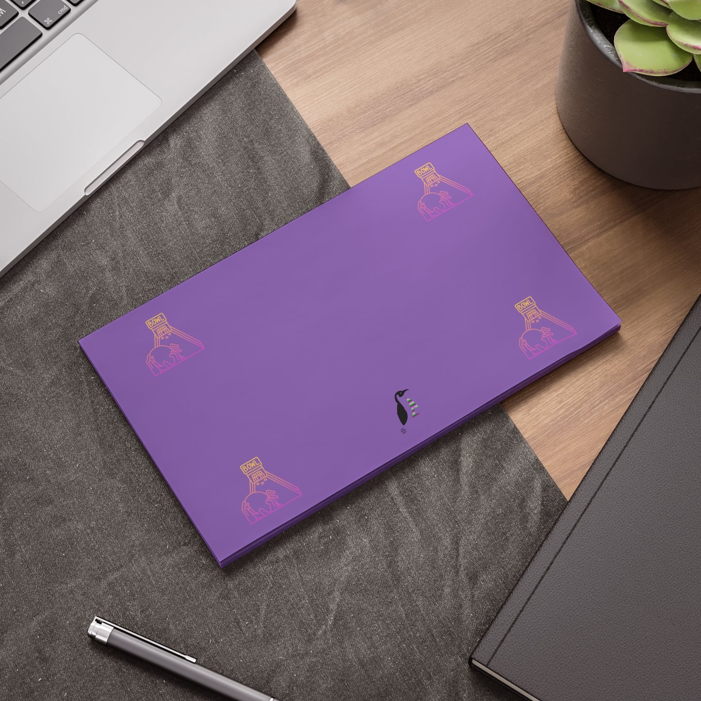 Post-it® Note Pads: Bowling Lite Purple