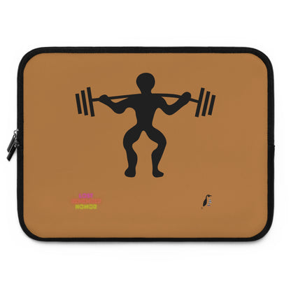 Laptop Sleeve: Weightlifting Lite Brown