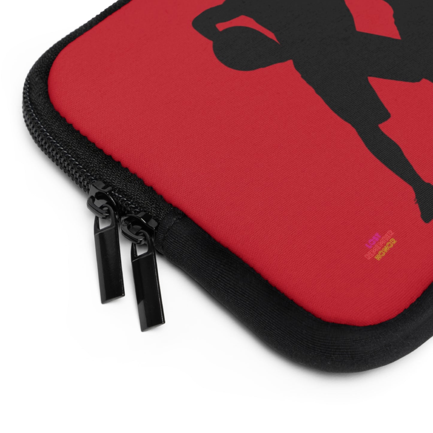 Laptop Sleeve: Basketball Dark Red