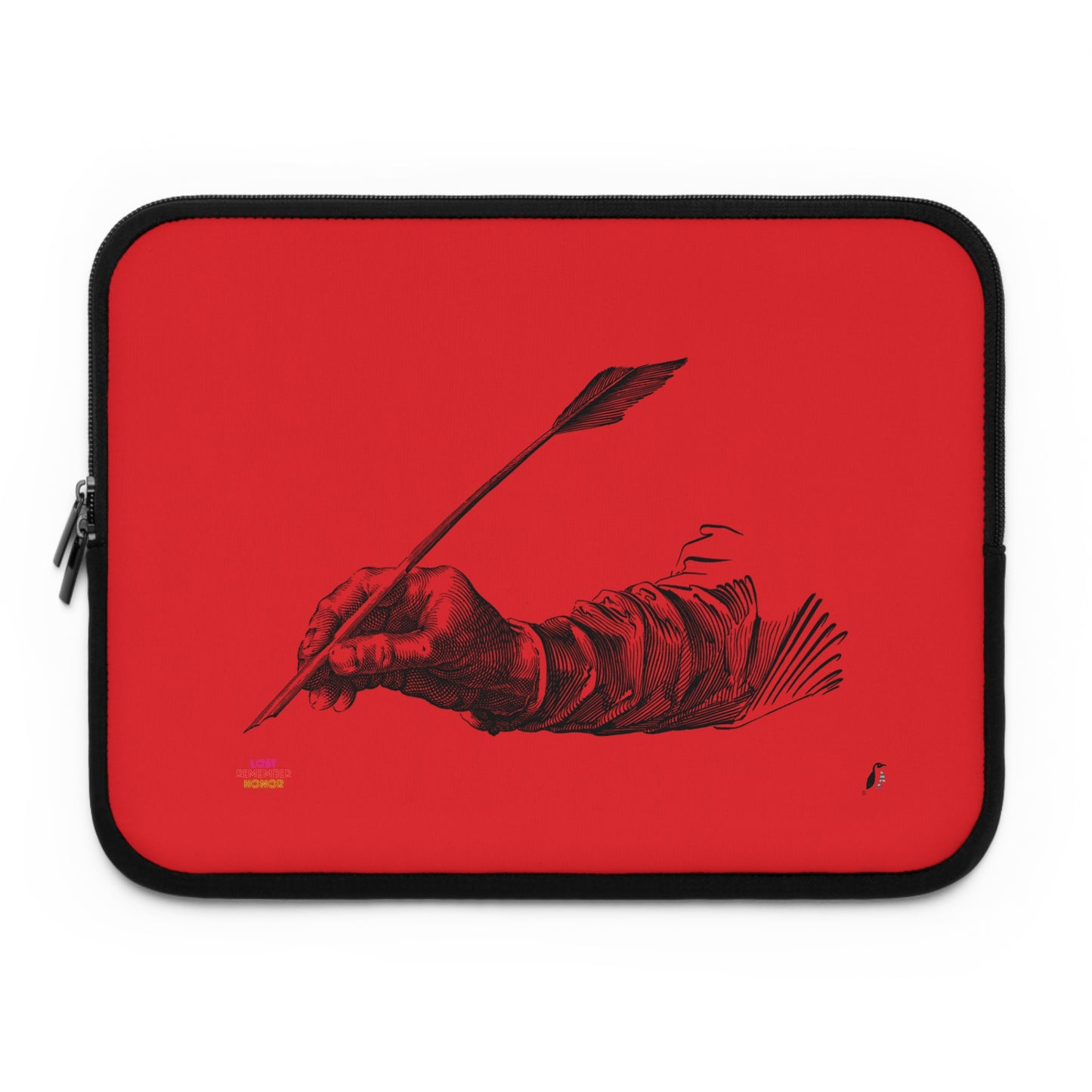 Laptop Sleeve: Writing Red