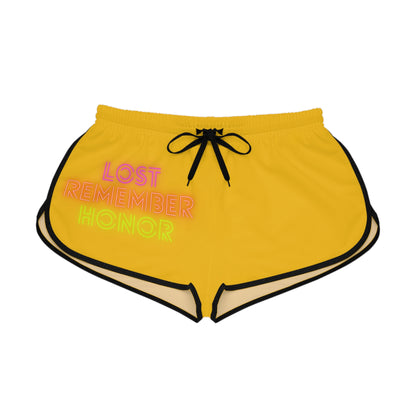 Women's Relaxed Shorts: Lost Remember Honor Yellow