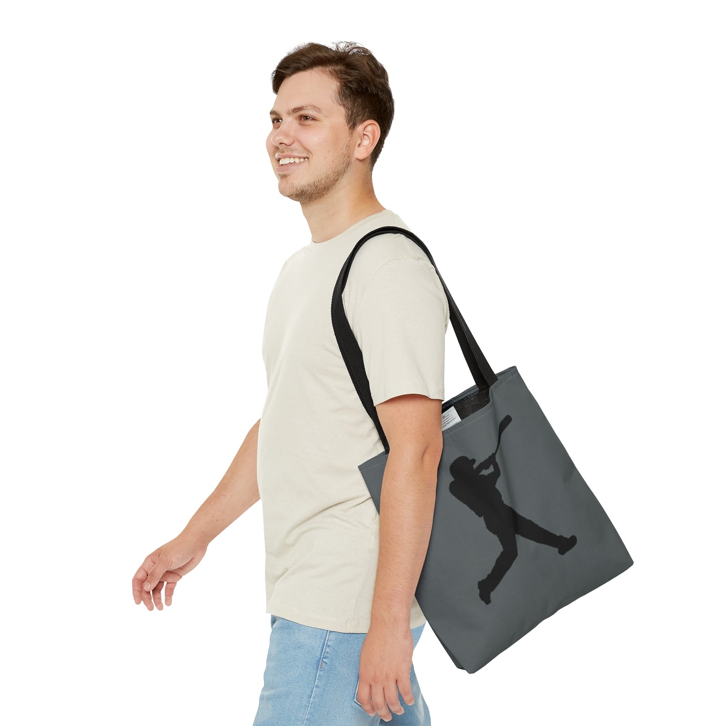 Tote Bag: Baseball Dark Grey