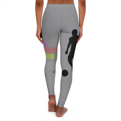 Women's Spandex Leggings: Soccer Grey