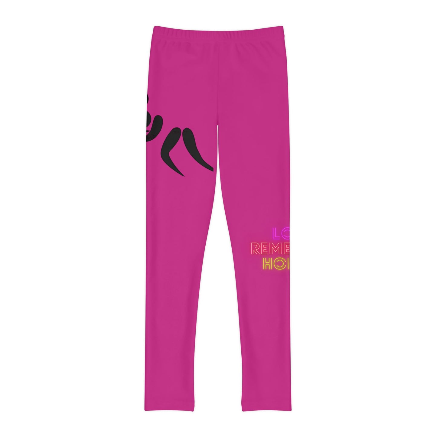 Youth Full-Length Leggings: Wrestling Pink