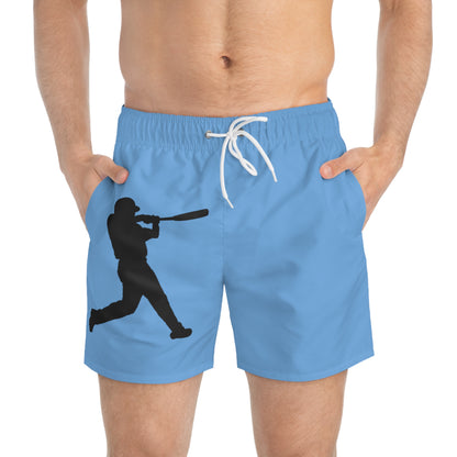 Swim Trunks: Baseball Lite Blue