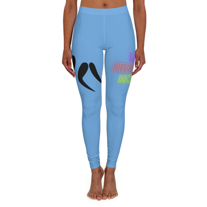 Women's Spandex Leggings: Wrestling Lite Blue