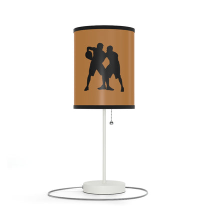 Lamp on a Stand, US|CA plug: Basketball Lite Brown