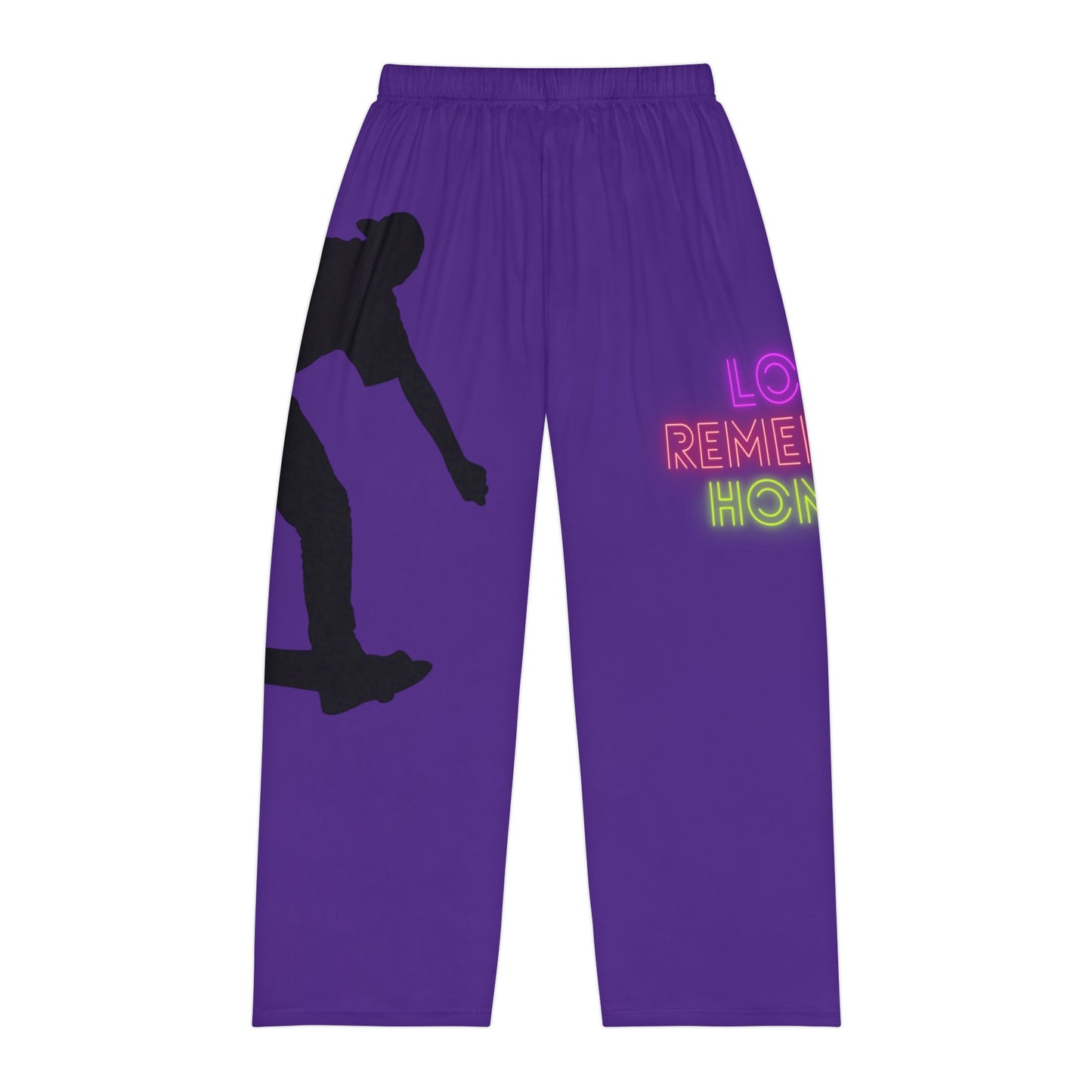 Men's Pajama Pants: Skateboarding Purple