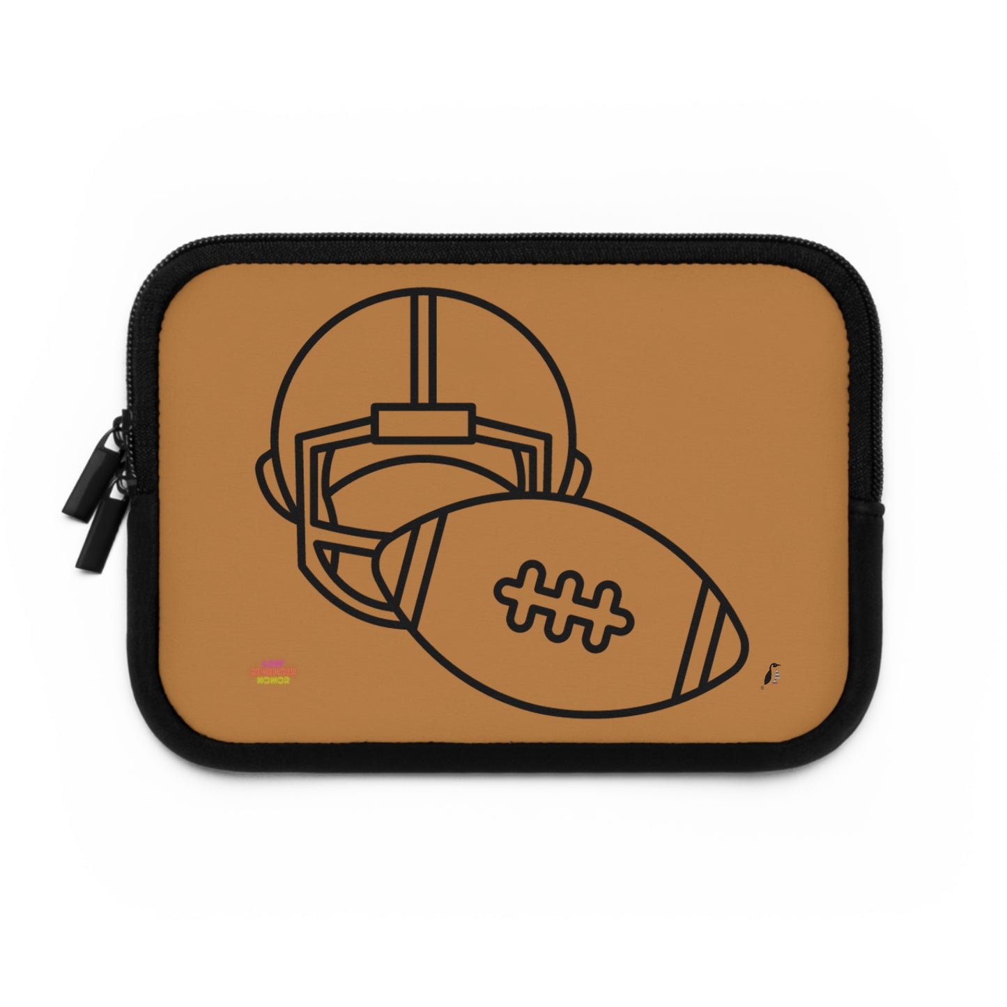 Laptop Sleeve: Football Lite Brown