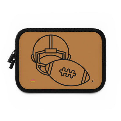 Laptop Sleeve: Football Lite Brown