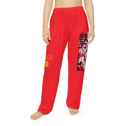 Women's Pajama Pants: Dragons Red