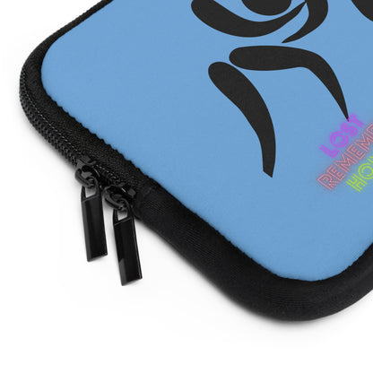 Laptop Sleeve: Wrestling Lite Blue