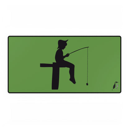 Desk Mats: Fishing Green