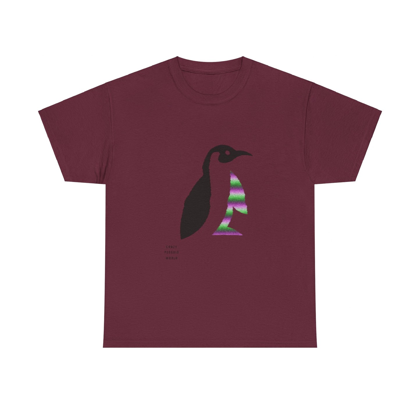 Heavy Cotton Tee: Crazy Penguin World Logo #1