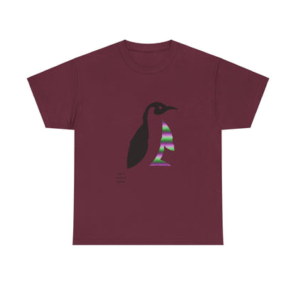 Heavy Cotton Tee: Crazy Penguin World Logo #1