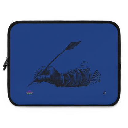 Laptop Sleeve: Writing Dark Blue