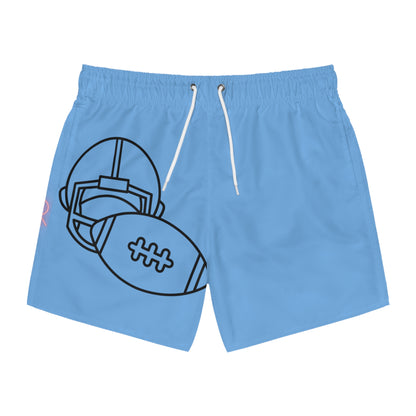 Swim Trunks: Football Lite Blue