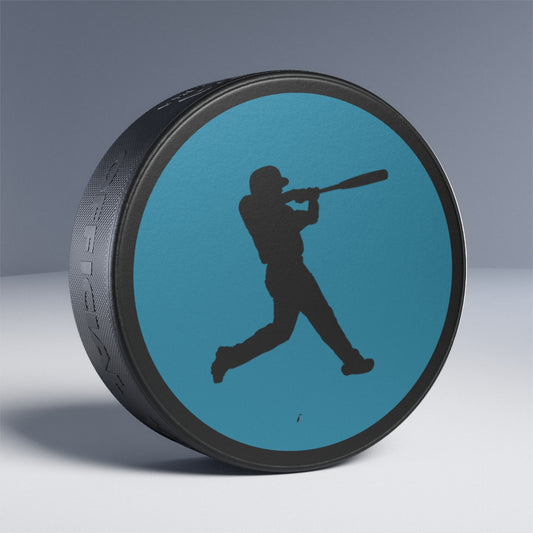 Hockey Puck: Baseball Turquoise