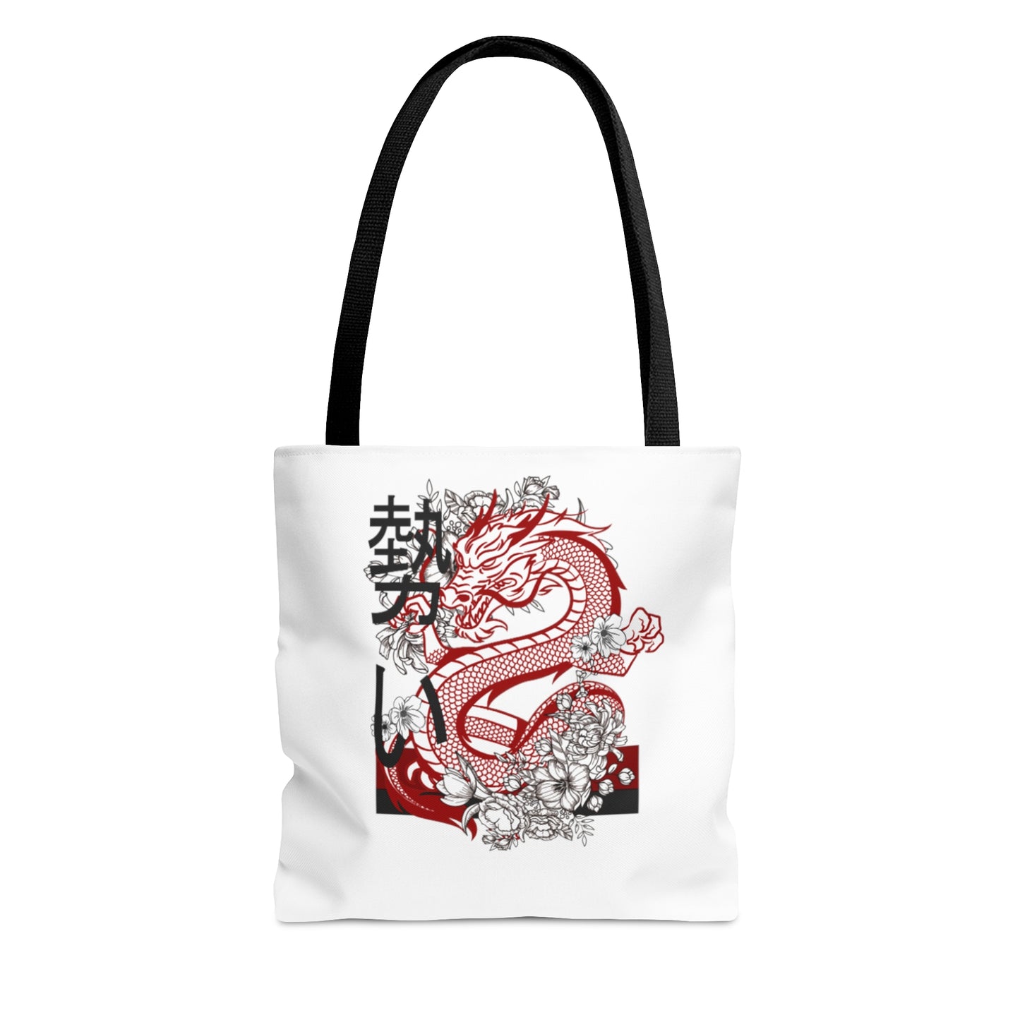 Tote Bag: Dragons White