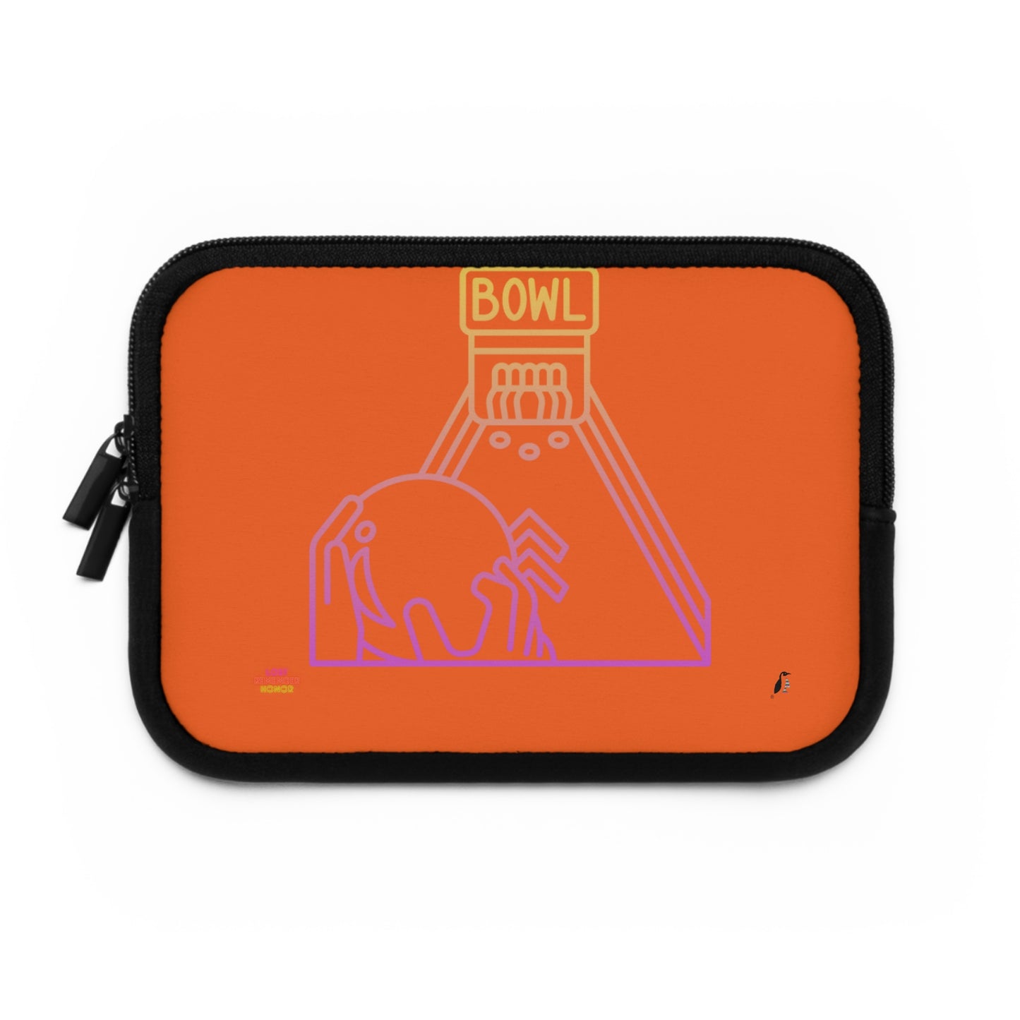 Laptop Sleeve: Bowling Orange