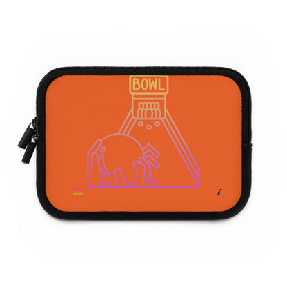 Laptop Sleeve: Bowling Orange