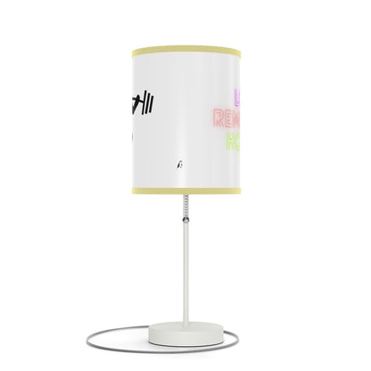 Lamp on a Stand, US|CA plug: Weightlifting White