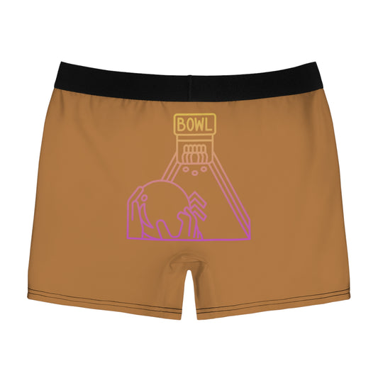 Men's Boxer Briefs: Bowling Lite Brown